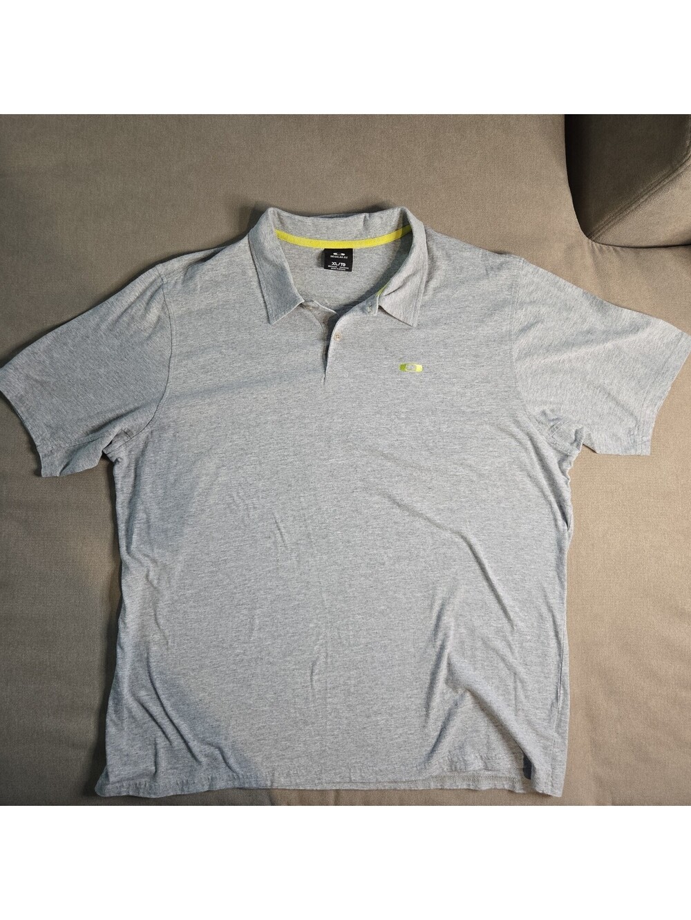 Oakley Polo Grey T Shirt Size XL Men's Logo Classy